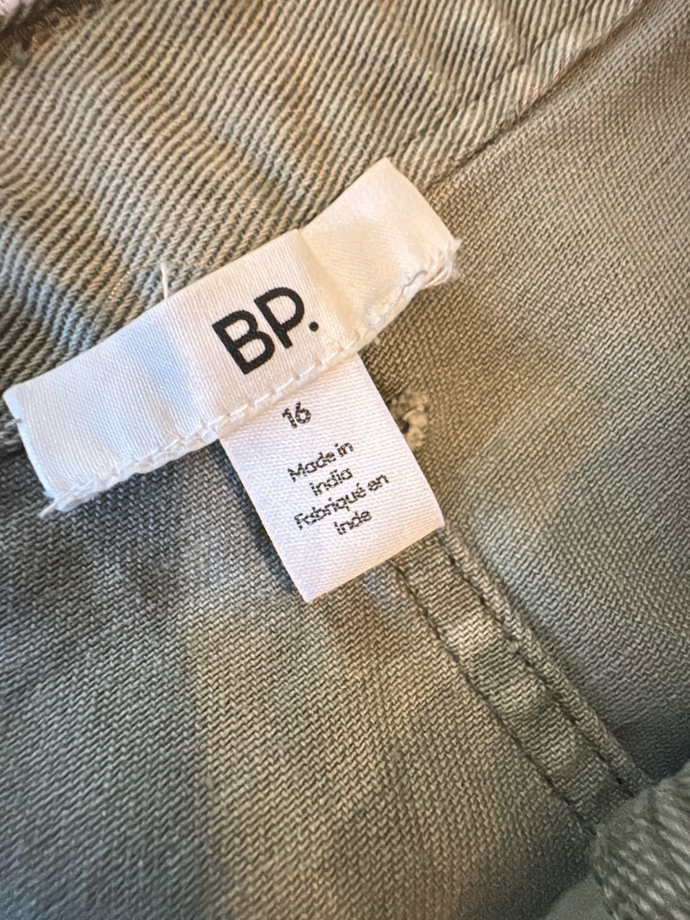 bp Wide Leg Utility Pants in Olive Green - Picture 3 of 11